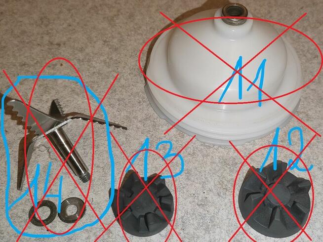 Blender Zelmer SB1000 / ZSB1400 - na części!