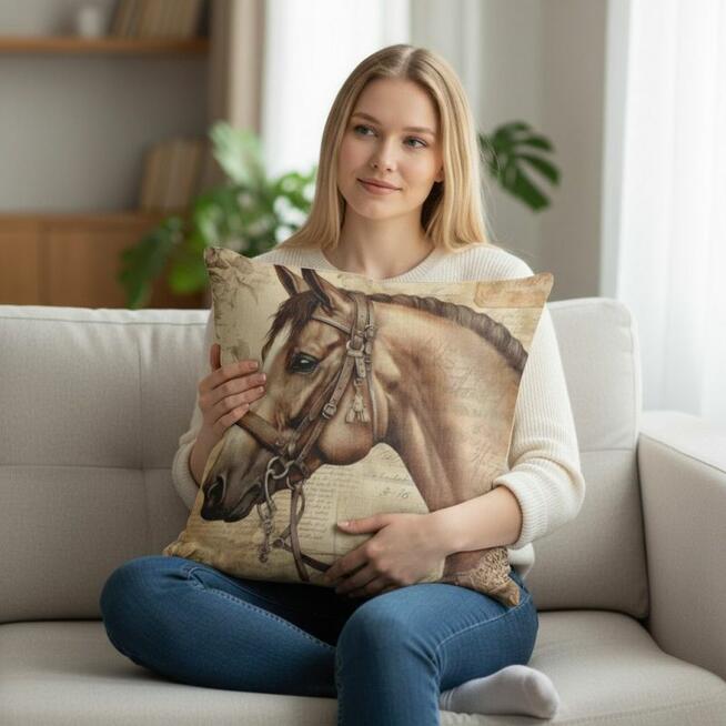 Poduszka Dekoracyjna - szlachetny rumak