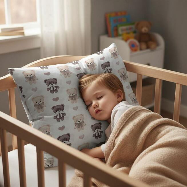 Bawełniana Poszewka Na Poduszkę – Misie do Przytulania