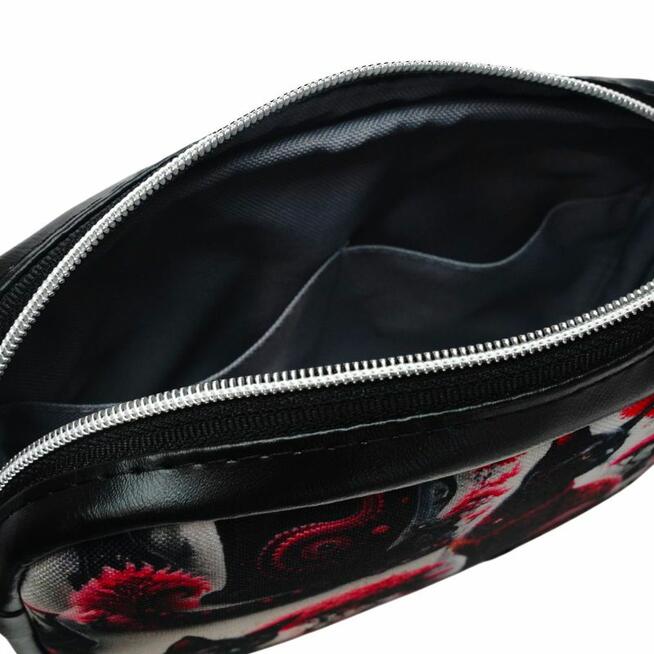 Mini Torebka Box – Czarna z Motywem Kotów