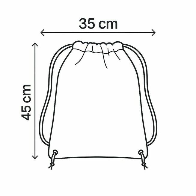 Bawełniany Worek do Przedszkola – Szkolne Motywy z Autobusem i Przyborami