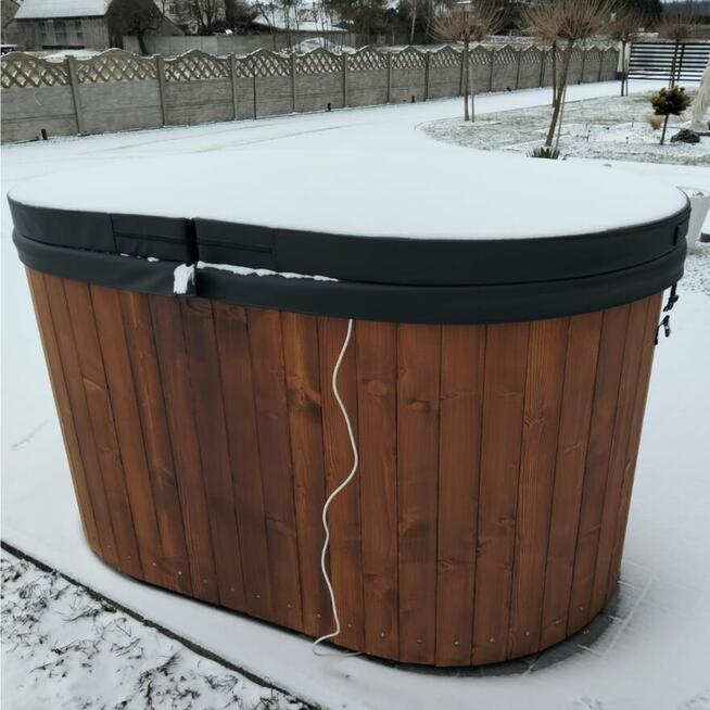 Jacuzzi Ogrodowe 2-Osobowe 190x120 cm – Balia na Taras + Pok