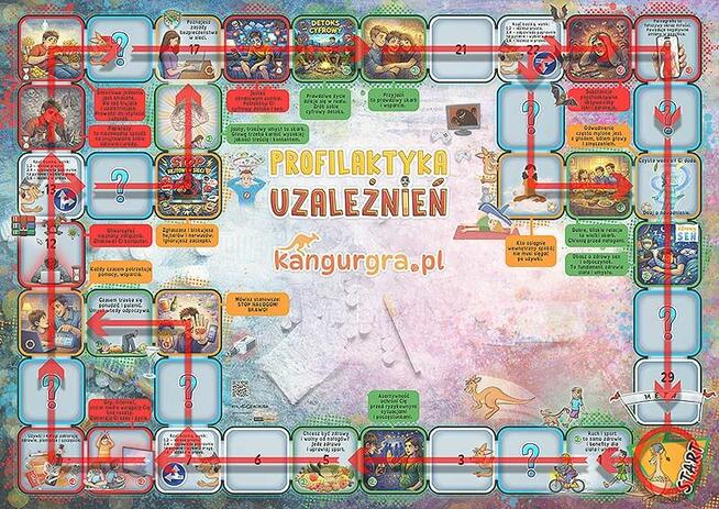 Gra XXL PROFILAKTYKA UZALEŻNIEŃ - STOP NAŁOGOM do skakania,