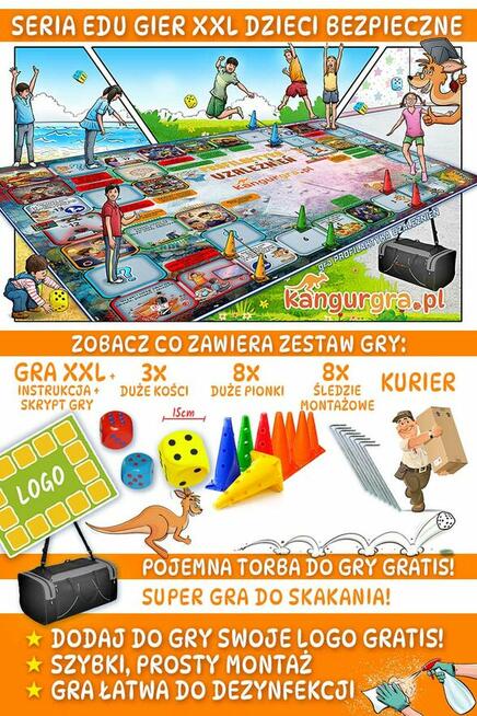Gra XXL PROFILAKTYKA UZALEŻNIEŃ - STOP NAŁOGOM do skakania,
