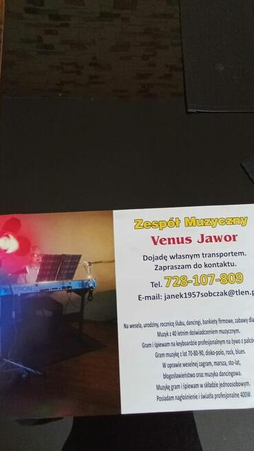 Muzyk Dj Venus Jawor. 728-107-809