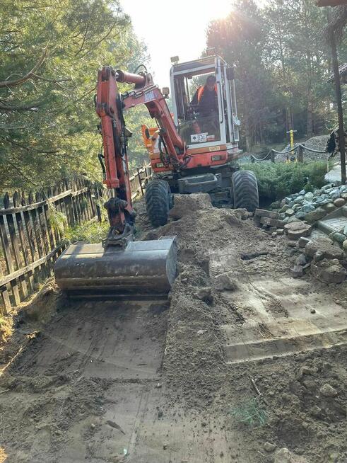 prace roboty ziemne usługi mini koparka ładowarka Olsztyn