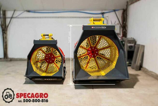 Polski osprzęt do przesiewania łyżka z sitem serii PSG