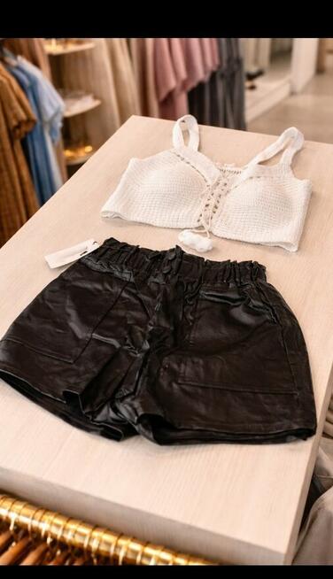 Szorty damskie eko-skóra