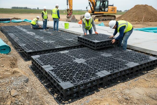 Modułowy drenaż rozsączający SPEED drain 60x60x5