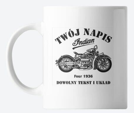Grafiki motocykle do druku kubki, poduszki, odzież