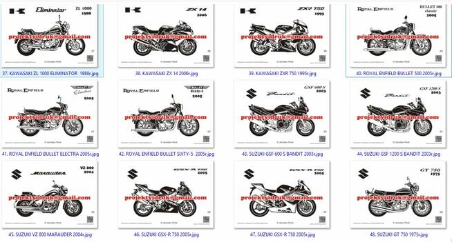 Grafiki motocykle do druku kubki, poduszki, odzież