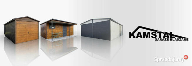 Schowek ogrodowy 4x4 drewnopodobny z wiatą 4x1