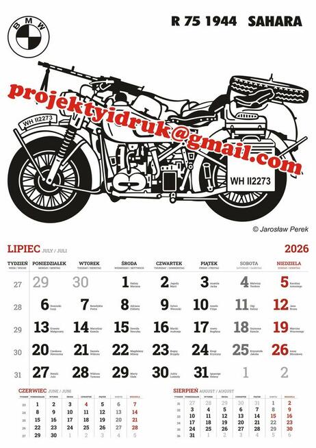 Poduszki z nadrukiem motocykle na odzież, kubki i inne