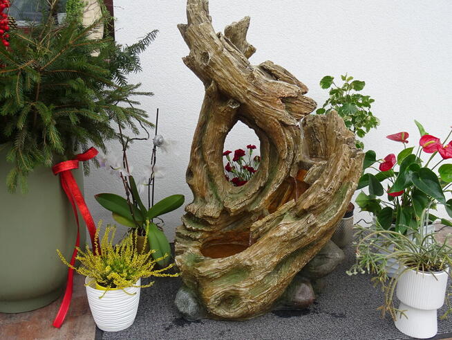 Fontanna Ogrodowa Dekoracyjna Stary Konar wys. 102 cm !