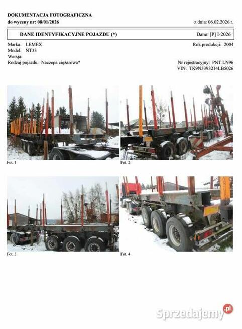 Syndyk sprzeda naczepę Lemax model NT33