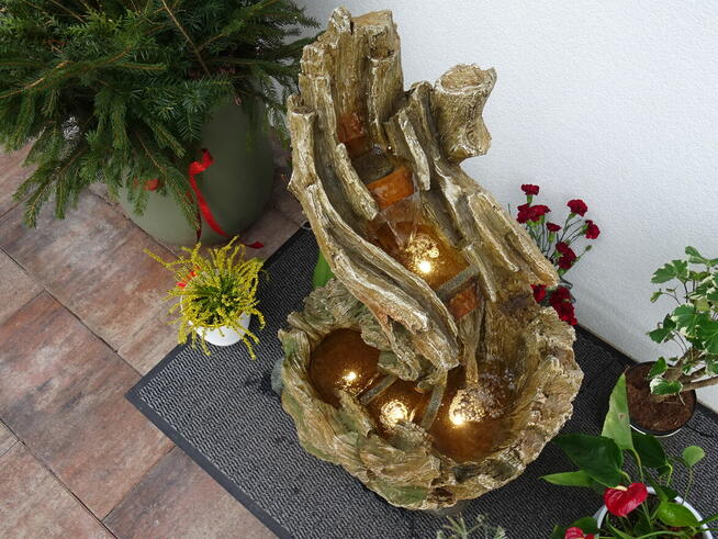 Fontanna Ogrodowa Dekoracyjna Stary Konar wys. 102 cm !