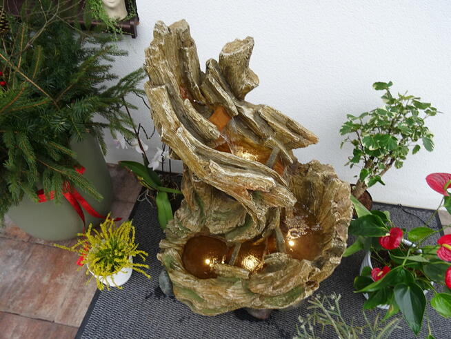 Fontanna Ogrodowa Dekoracyjna Stary Konar wys. 102 cm !