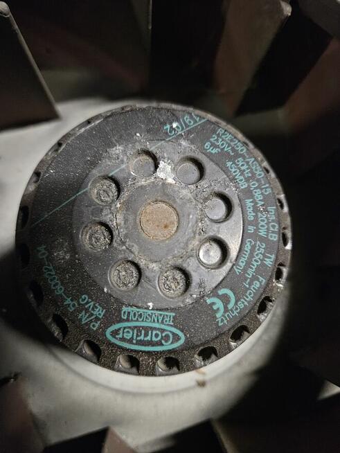 Wentylator turbina parownika agregatu Carrier Supra MT