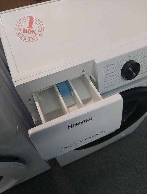 ROK GWARANCJA Pralka Hisense WFVC6010E SLIM 6 kg