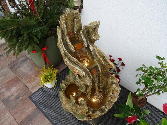 Fontanna Ogrodowa Dekoracyjna Stary Konar wys. 102 cm !