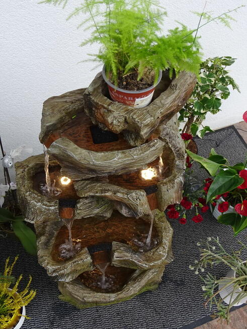 Fontanna Ogrodowa Dekoracyjna Wodny Skalnik wys. 103 cm