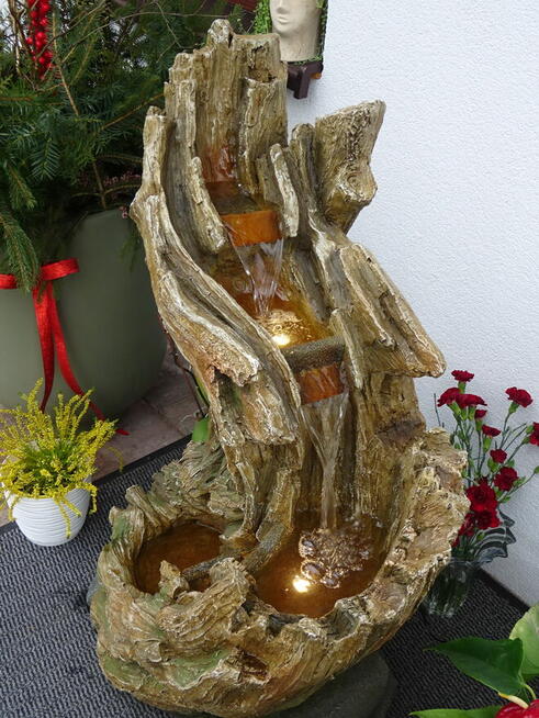 Fontanna Ogrodowa Dekoracyjna Stary Konar wys. 102 cm !