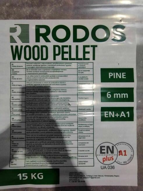 PELLET drzewny - EN PLUS A1-worek 15kg- 30 zł brutto