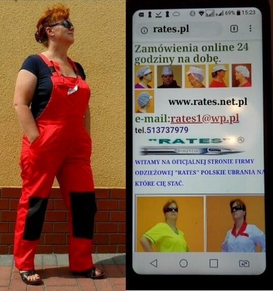 Spodnie piekarskie cena 25 złotych tel.515514800 Rates.pl