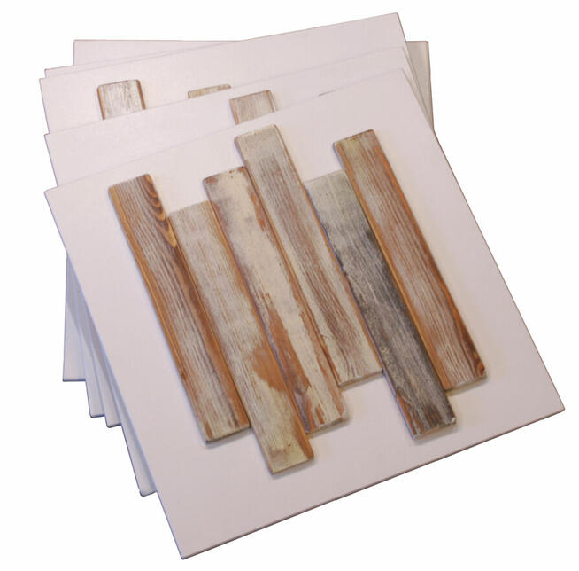 Panele ścienne naturalne drewno na MDF 50x50cm