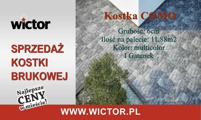 Kostka brukowa COMO BRUK - sprzedaż kostki brukowej %