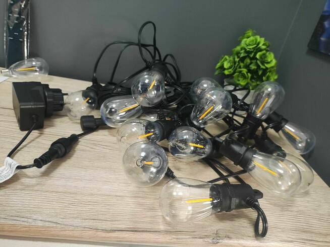 Girlanda ogrodowa LED lampki ogrodowe balkon taras działkę