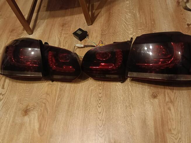 Lampy tył LED dymione golf 6 depo komplet