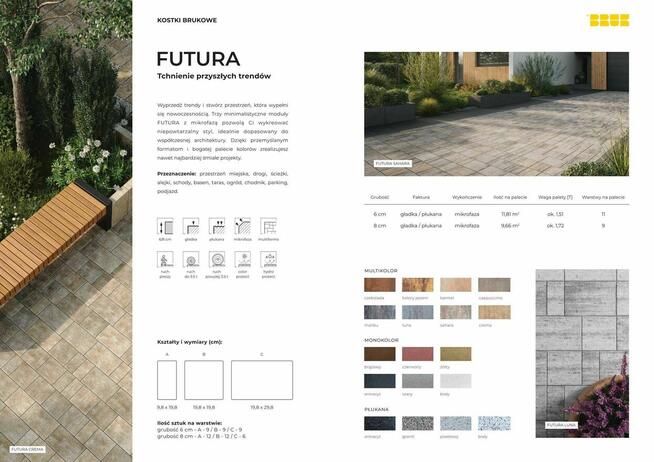 Kostka brukowa FUTURA BRUK - sprzedaż kostki brukowej