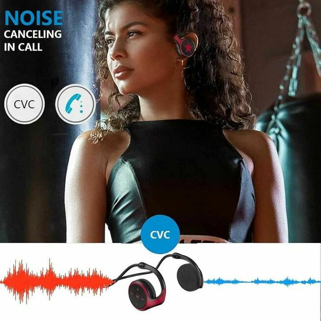 Słuchawki bezprzewodowe z Radiem na Kartę Nauszne Bluetooth