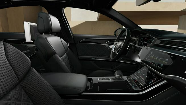 Audi A8 Lang_OśSkrętna_Masaże_Wentylacja_HeadUp_Panorama_B&O_Webasto_Dociągi_