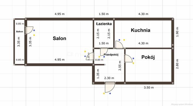 Wygodne mieszkanie przy szkole i przedszkolu.