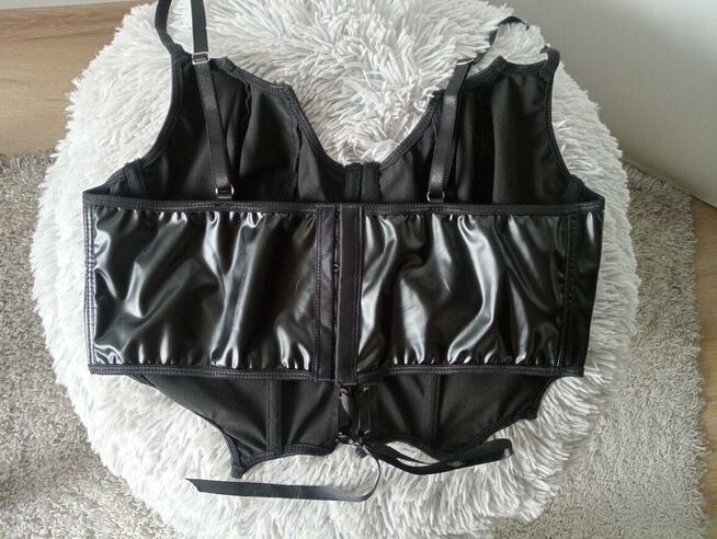 Top gorsetowy latex, XL