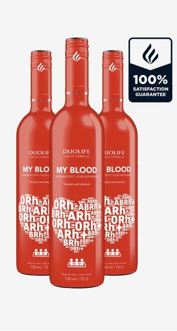 Sprzedam zestaw płynów duolife my blood
