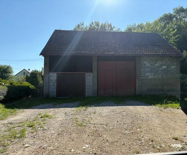 Sprzedam działkę widok Wołowice 7a z budynkiem do rozbudowy