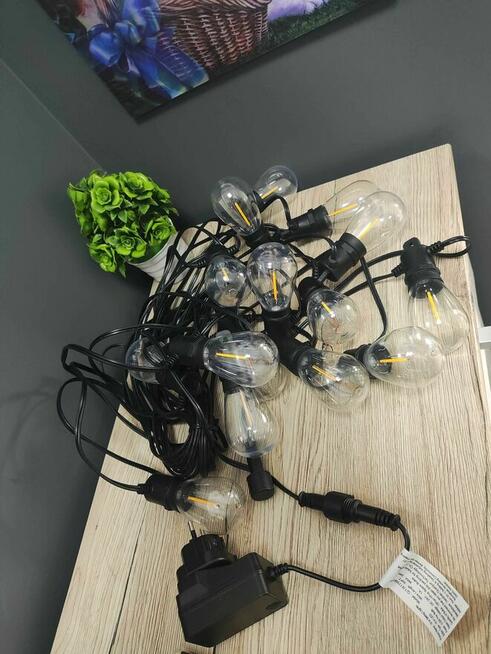 Girlanda ogrodowa LED lampki ogrodowe balkon taras działkę