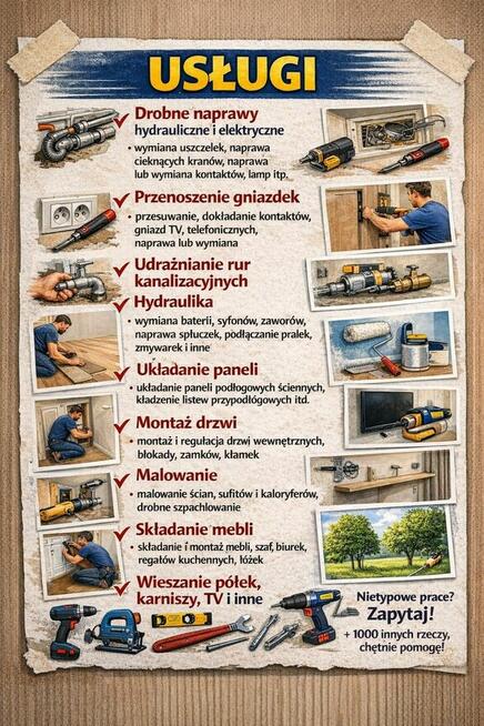 Złota rączka - hydraulika , elektryka i 1000 innych
