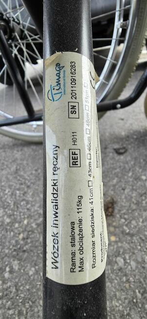 Wózek inwalidzki stalowy ręczny, H011 Basic firmy TIMAGO