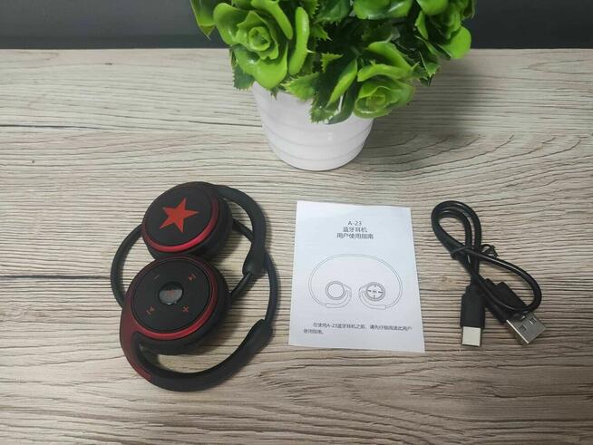 Słuchawki bezprzewodowe z Radiem na Kartę Nauszne Bluetooth