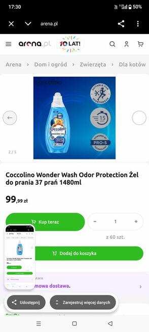 NOWE Żele do prania Coccolino i lakiery do włosów NIUQI