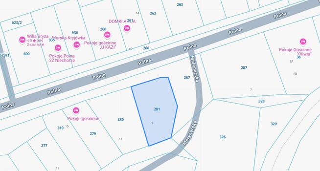 Wyjątkowa działka w Niechorzu–500m od plaży i latarni