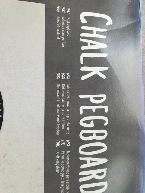 Chalk pegboard tablica czarna + kreda