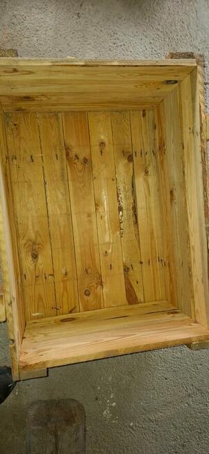 Skrzynia drewniana wojskowa