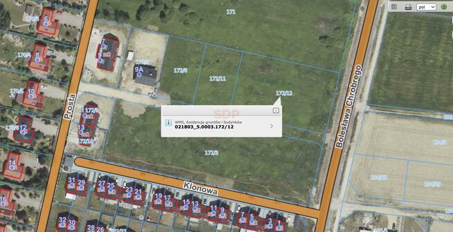 Działka budowlana Brzezina gm. Miękinia, Bolesława Chrobrego