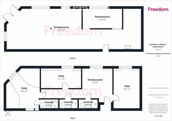 Obiekt w postaci lokalu na parterze i mieszkania
