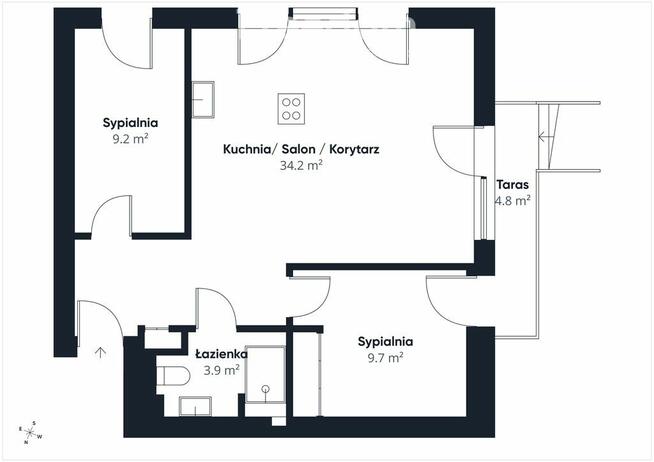 Komfortowe mieszkanie z ogródkiem. Tęczowy Las